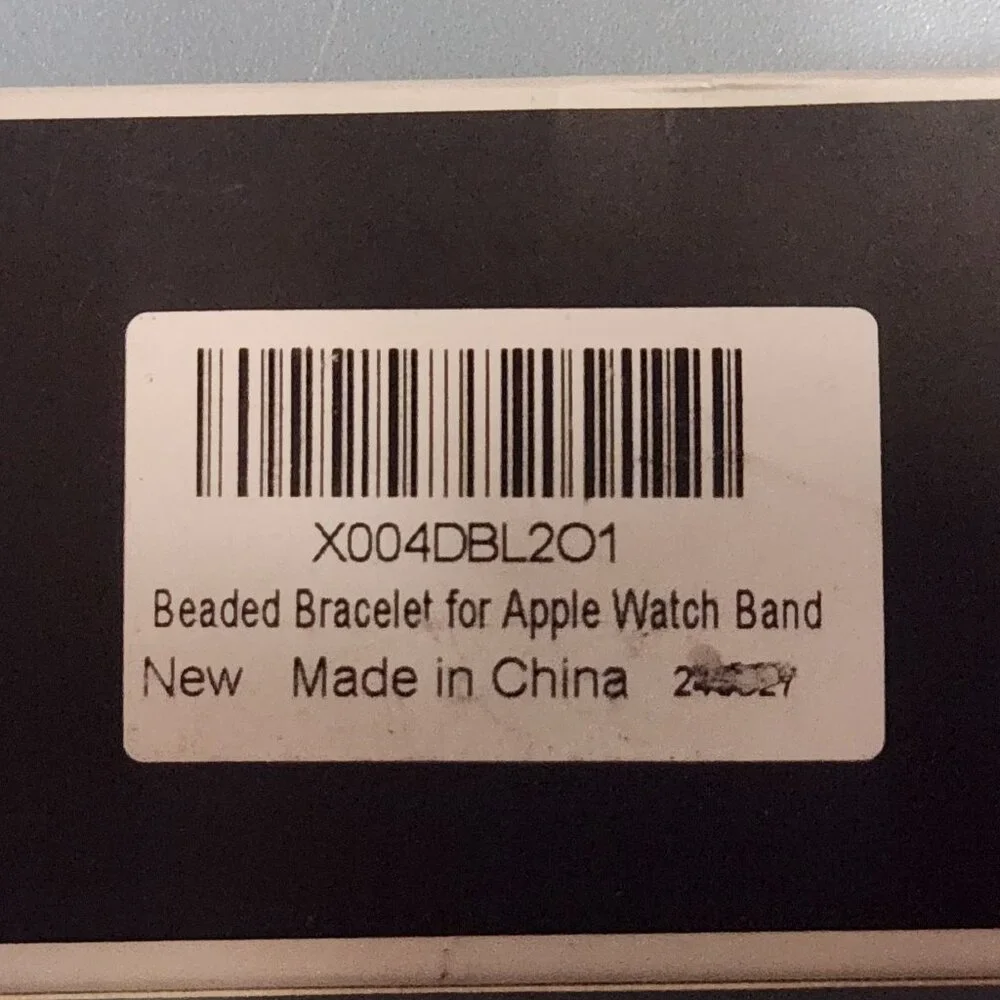 Gold Beaded Apple Watch Band Bracelet with Rhinestone Bumper Case